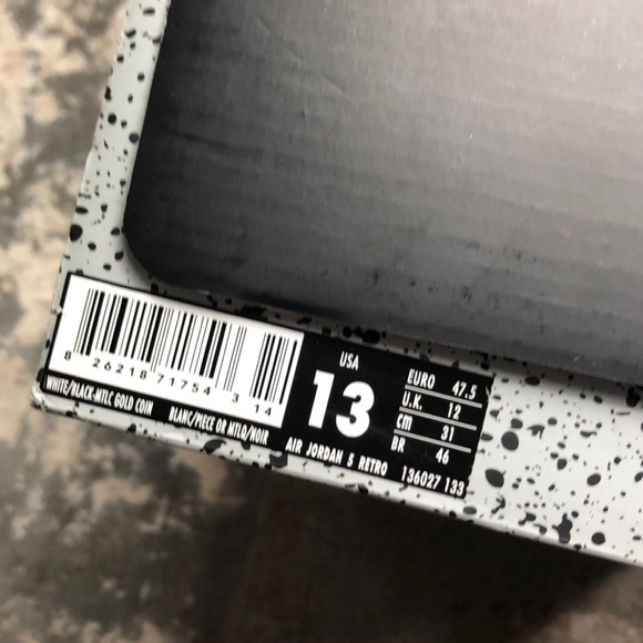 2016 JORDAN RETRO 5 OLYMPIC 13 (USED) - Picture 6 of 6